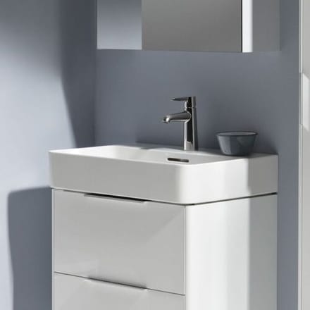 LAUFEN Val washbasin, submountable 65 x 42 cm with 1 tap hole, with overflow H8102840001041