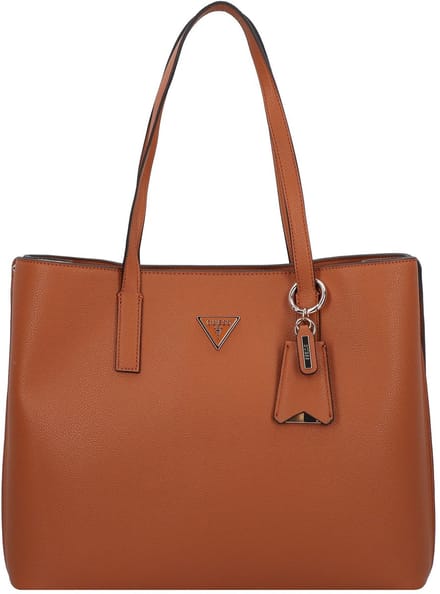 GUESS schoudertas shopper Meridian II Girlfriend Tote Cognac Lichtbruin