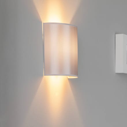 Euluna Wandlamp Satin van Atlas, zilver/goud