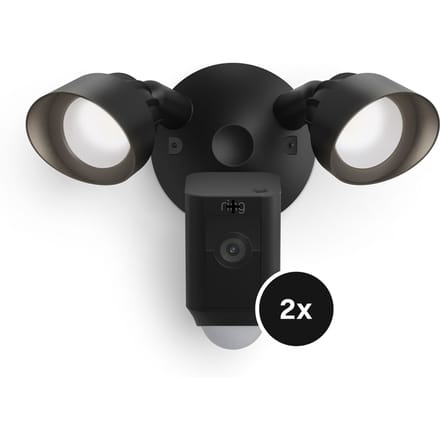 ring Floodlight Cam Wired Plus Black 8SF1P1-BEU0 IP Bewakingscamera WiFi 1920 x 1080 Pixel
