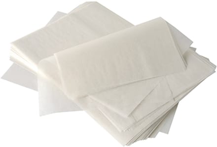 1000 Slagroom-afdekpapier 32 cm x 22 cm wit , Palmwas – Coating