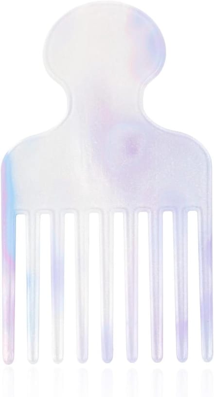 Brede Tanden Kam - Ontwarrende Kam - Haar Styling - Duurzaam Acetaat - 12cm - Blauw
