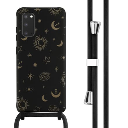imoshion Siliconen design hoesje met koord voor de Samsung Galaxy S20 - Sky Black