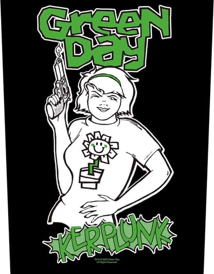 Green Day - Kerplunk Rugpatch - Zwart