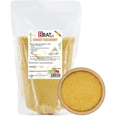 BRAT Premium – Rietsuiker – Natuurlijk – Ongeraffineerd – 1 kg