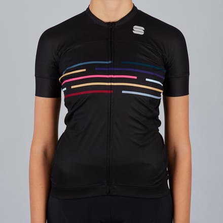 Sportful Short Sleeve Fietsshirt Dames - Zwart - Maat M