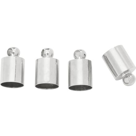 Eindkap voor 5mm Koord – 4 Stuks – Zilverkleurig