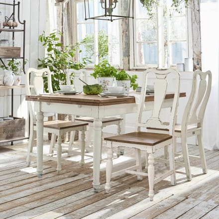 LOBERON Tafel Bradford wit/bruin