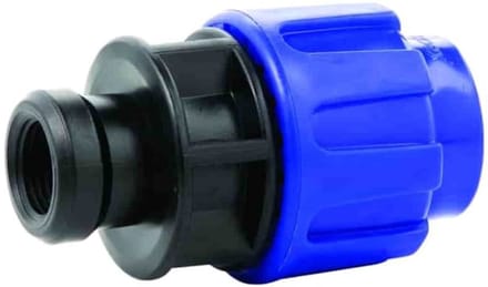PP PE Rohr Verschraubung Kupplung 20 x 3/4" IG