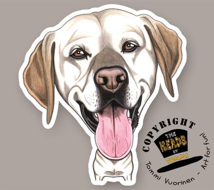 Magneet Hond Labrador Retriever Blond