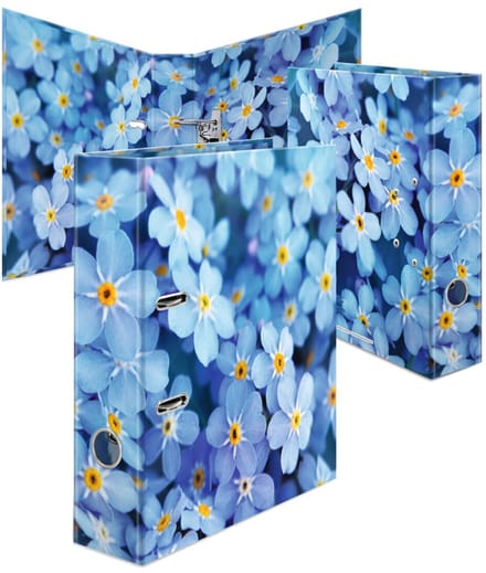 HERMA ordner Blue Flowers, DIN A4, 70mm rugbreedte