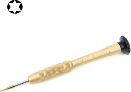 Let op type!! Professional Repair Tool Open Tool 25mm T4 Hex Tip Socket Screwdriver(Gold)