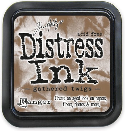 Distress ink pad gathered twigs