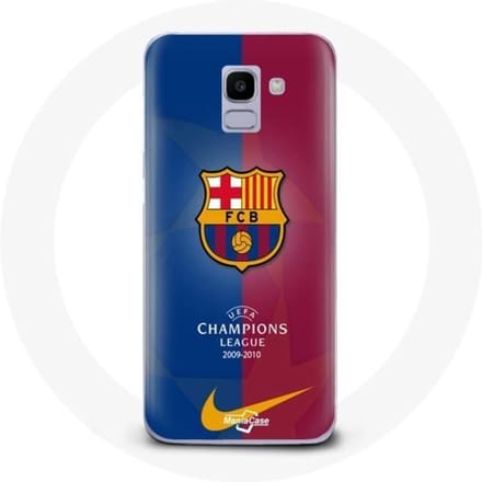 Case voor Samsung Galaxy A8 2018 FC Barcelona Logo Voetbalteam