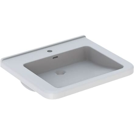 Geberit Renova Comfort Square washbasin 60 cm, barrier-free, without overflow 128662000