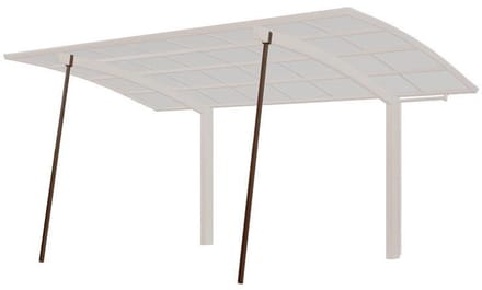 Ximax - 77005 - Carport accessoires steunpaal standaard mat bruin