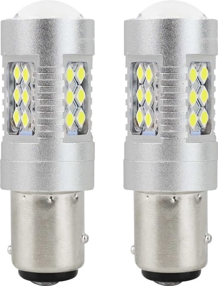 AMiO LED CANBUS 3030 24SMD 1157 BAY15D P21/5W Wit 12V/24V