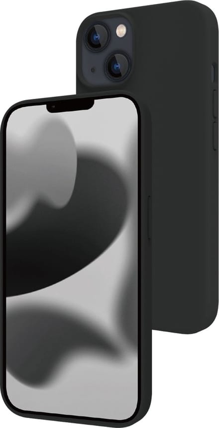 BeHello iPhone 14 Plus Soft Touch Case Magnetic Ring Black