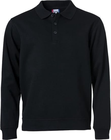 Clique Basic Polo Sweater 021032 - Zwart - 3XL