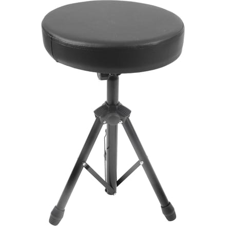Drumkruk Gevoerde Zitting Opvouwbaar Draaibaar Drumkruk Drumstel Accessoires black