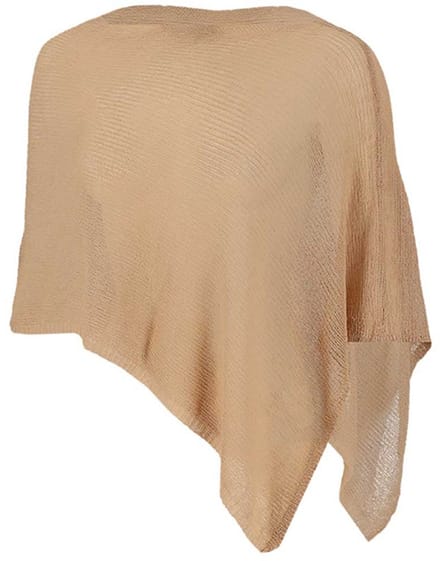 Sarlini - Zomer Poncho dames - One Size - Zand