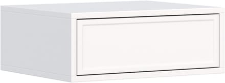 Selsey Velveto – Hangend nachtkastje met lade, wit, 50 cm
