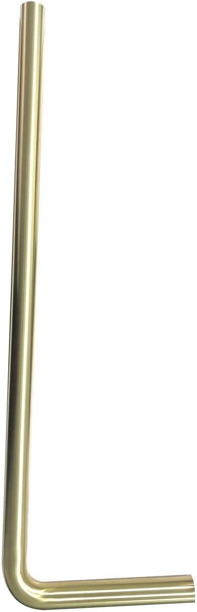 Wiesbaden UniMatch Vloerbuis 75 x 22 x 3,2 cm - Geborsteld Messing