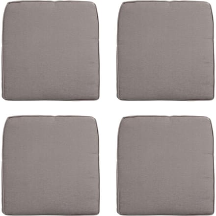 Madison - Zitkussen Wicker Panama taupe - Ca. 48x48 cm - Set van 4