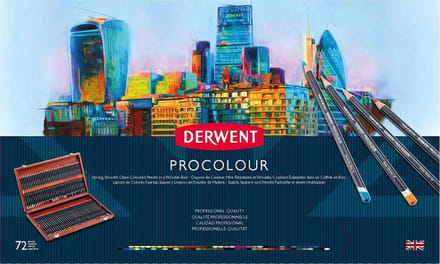 Derwent Procolour houtenkist met 72 potloden