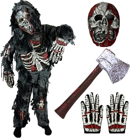 JOYIN Kinder Zombie Kostuum - maat L
