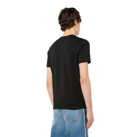 Diesel Heren Driehoek Logo T-Shirt (Zwart)