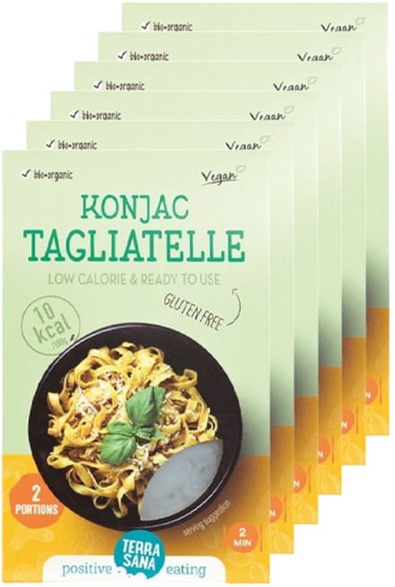TerraSana | Konjac Tagliatelle | 6 stuks | 6 x 250 gram