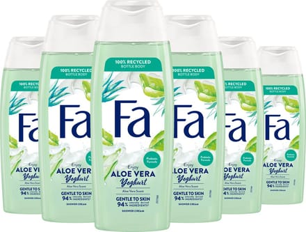6x Fa Douchegel - Yoghurt & Care Aloe Vera 250 ml