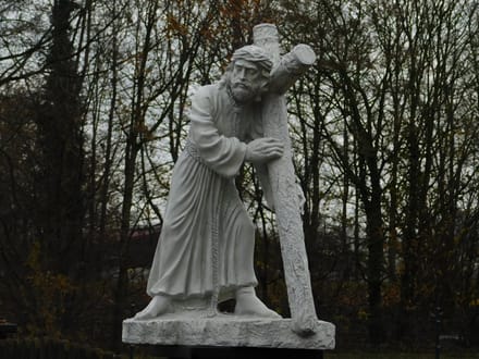 Beeld Jezus met Kruis XL - 70 cm - Polystone