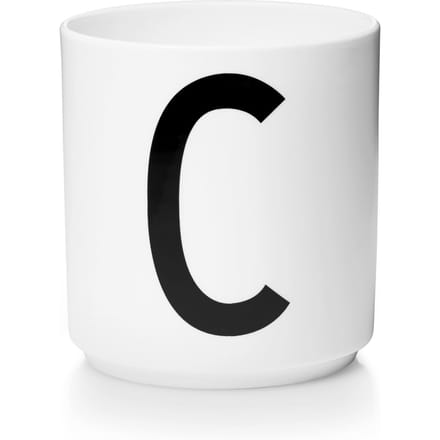 DESIGN LETTERS - Personal beker porselein  - C - wit