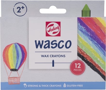 Talens Wasco waskrijt set | 12 kleuren