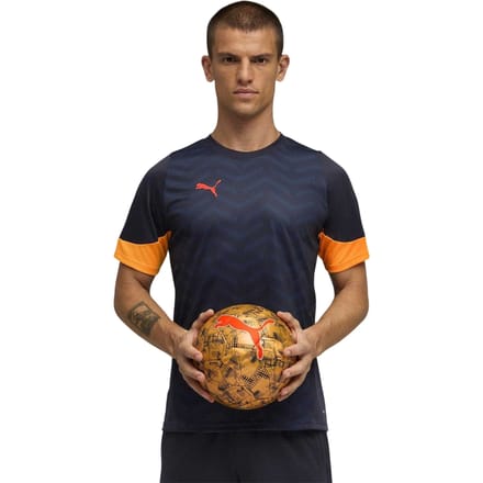 Puma Heren IndividualCUP Voetbal Jersey (Marine/Oranje)
