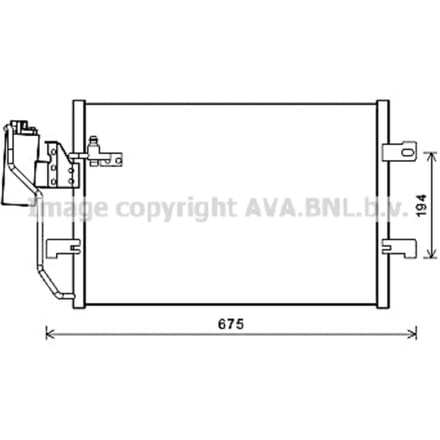 Condensator, airconditioning AVA COOLING MSA5289D AVA