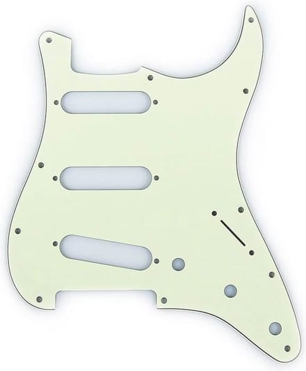 Fender 992144000 pickguard Strat®, SSS, 11 screw holes, 3-ply, mint green
