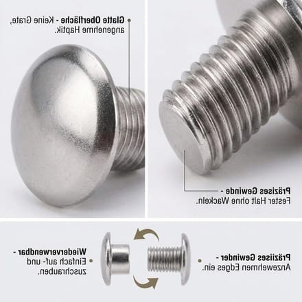 Boekschroeven M5 x 6 mm - RVS Kruiskop Schroeven voor Meubelmontage en Klussen
