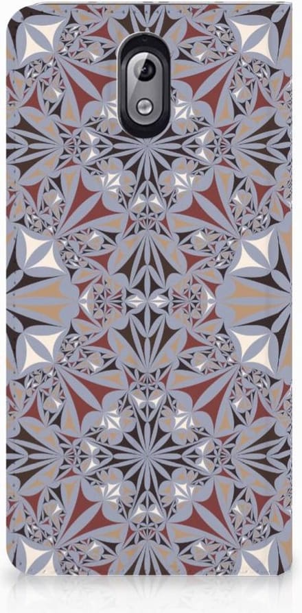 Nokia 3.1 (2018) Standcase Flower Tiles