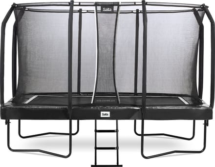 Salta First Class - Trampoline met veiligheidsnet en ladder - 366 x 214 cm - Zwart
