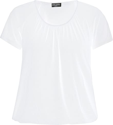 BASE LEVEL CURVY Yoni Jersey Shirt - White - maat 5(58/60)