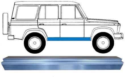 Reparatie dorpel voor Aro 24 1972-2006 / Links = Rechts (symmetrisch)