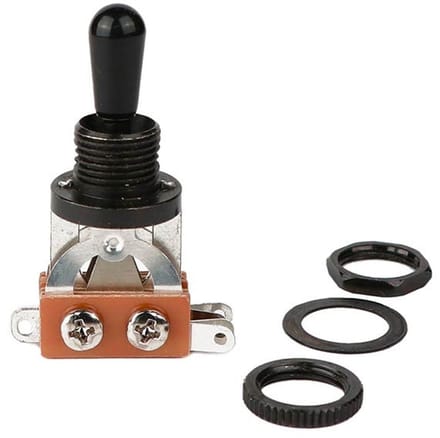 Boston SW-23-BB 3-Weg Toggle Schakelaar met Zwart Deksel
