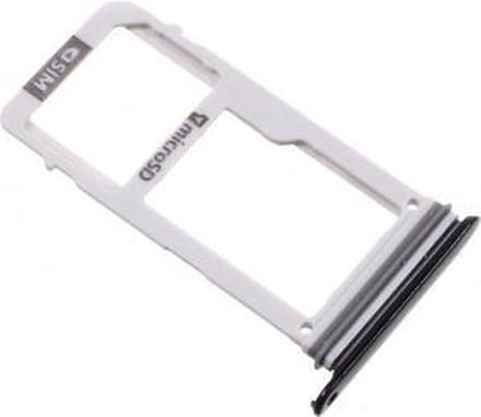 Simkaart houder geschikt voor Samsung Galaxy A3 2017 A320 - Simcard Holder - Zwart