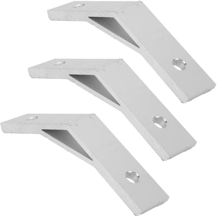Allecto - aluminium hoekbeugels - 10x 135 graden - zware kwaliteit