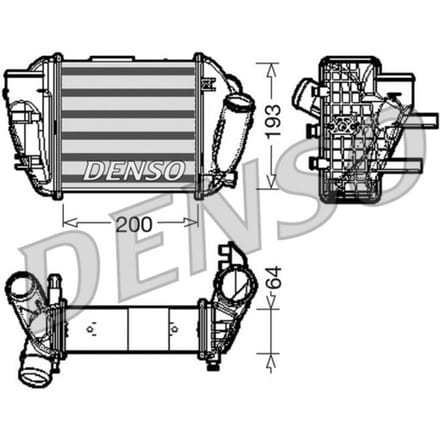 Intercooler DENSO DIT02005 links