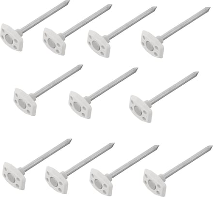 ProPlus Metalen grondzeilpennen - Veiligheidsontwerp - Ø6 mm - 10 cm - Set van 10