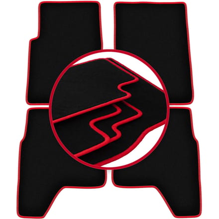 CARLUX-RED automatten voor: Hyundai Galloper off-road (1991-2003)